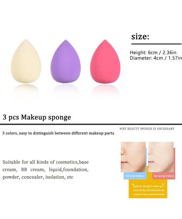 14-Piece Purple Makeup Brush Set | Quality Synthetic Foundation Brush 3 Sponges & Storage Bag - International Shipping Available - Buy Online on GoSupps.com