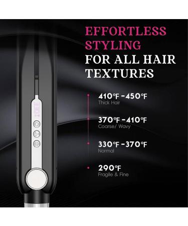 SKIMI Airflow Styler - Titanium Flat Iron & Curling Wand with Cooling Air Vents 5 Heat Settings & Dual Voltage for Professional Styling - Buy Online on GoSupps.com