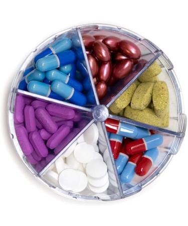 Monster Jr Supplement Pill Dispenser - Easily Dispense Small to Medium Medication and Vitamins with Labels, 1 Pack - Buy Online on GoSupps.com