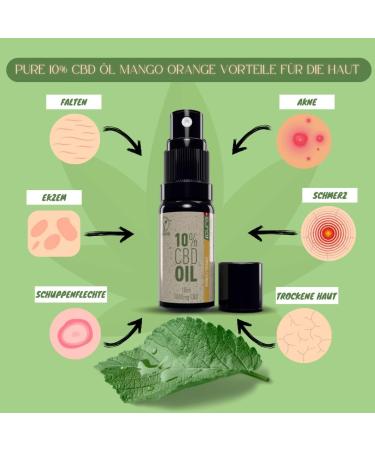 Pure Production AG Pure 10 CBD Oil Mango Orange - Buy Online on GoSupps.com