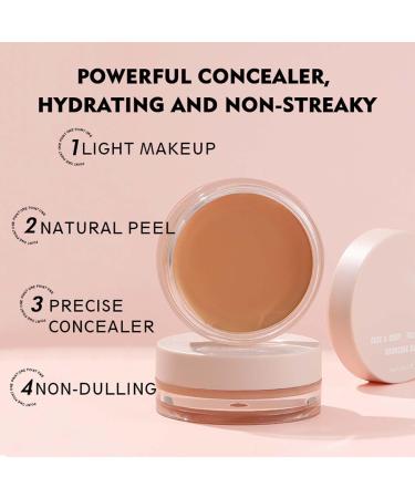 Long Lasting Concealer for Dark Circles 15 Colors Evens Skin Tone Covers Dark Circles and Brightens Skin Tone Makeup White Foundation (B One Size) - Buy Online on GoSupps.com