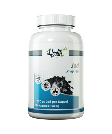 Health+ iodine capsules - 120 Jodid capsules with 200 mcg iodine made of potassium iodide essential trace elements dietary supplements for daily iodine supply made in Germany - Buy Online on GoSupps.com