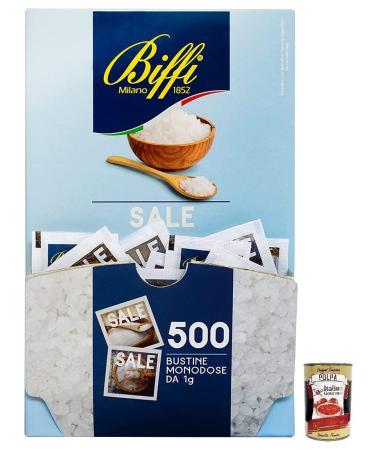Italian Gourmet E.R. Biffi Fine Iodine Salt 1g + 400g Box of 500 Bags