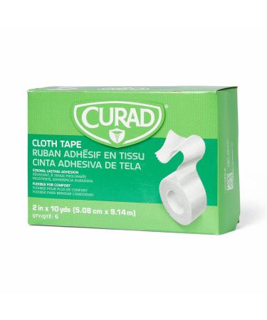 CURAD Cloth Silk Adhesive Medical Tape 2 Inch x 10 Yard Roll - Pack of 6 - Buy Online on GoSupps.com
