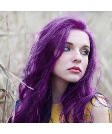 Splat Naturals Purple Semi-Permanent Hair Color 6 fl. oz. | 95% Natural Vegan Cruelty-Free | Lasts Up to 30 Washes | Nourishing with Quinoa & Baobab Extracts - Buy Online on GoSupps.com