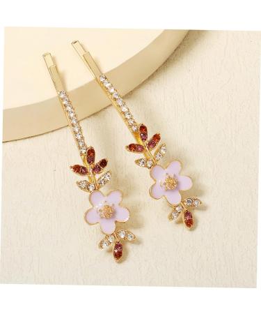 Beatifufu 1 Pair Rhinestone Flower Hair Clip Hair Accessories Rhinestone Barrettes Hair Clips for Decorative Hairpins Bobby Pin Hair Barrettes Rhinestone Hair Clips - Buy Online on GoSupps.com