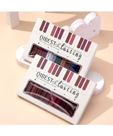 12 Color Matte Liquid Lipstick Set - Waterproof, Long Lasting Velvet Lip Gloss Kit - Beauty Cosmetics Gift Box Set (Set A) - Buy Online on GoSupps.com
