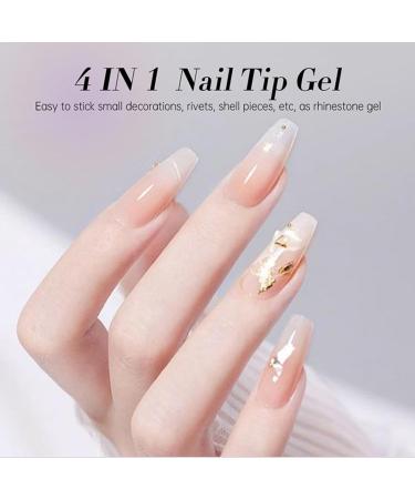 Fellflying LED Nail Gel 15ml Long Lasting Adhesive 4 in 1 - Extended UV Nail Gel Adhesive - For Women Salon Daily Use Travel Party Manicure Practical Decoration Design Nail Care - Buy Online on GoSupps.com