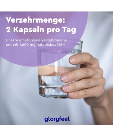 Buy 365 Vegan MSM Capsules - 1600mg Methylsulfonylmethane - 99% Pure MSM Powder - High-Dose No Additives - Laboratory Tested - International Shipping - Buy Online on GoSupps.com