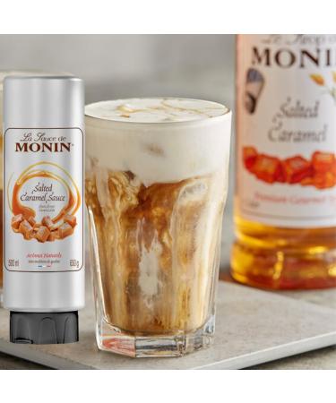 Premium Salted Caramel sauce | 2 x Monin Salted Caramel Sauce 500ml for Mochas Coffee Chocolate Dessert Sauce ice cream topping and more - Buy Online on GoSupps.com