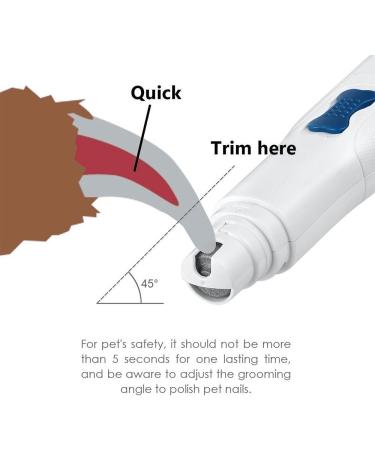 Dog Nail Grinder Electric Premium Cat Nail Trimmer Pets File Gentle Paws Nail Grooming Trimmer Clipper for Dogs Cats Hamsters Rabbits and Birds Suitable for Medium and Small Pets - Buy Online on GoSupps.com