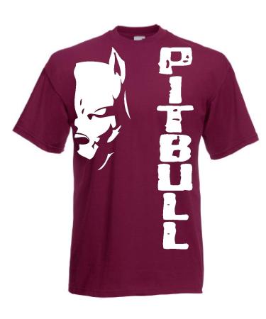 Generico t-Shirt Pitbull Fight Dog Kickboxing Boxing Gift Idea 12 Colors also for Children 3XL Amaranth