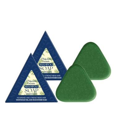 Lot de 6 barres de shampooing triangulaires naturelles sept shampooings verts l'herbe Usman pour les cheveux (2 pi ces) 0.4 g (Lot de 300)