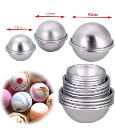 PDTO 8 Sets Bath Bomb Molds Kit - 16 Aluminum Soap Molds for DIY Homemade Bath Bombs - International Shipping Available - Buy Online on GoSupps.com