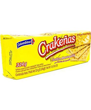 Colombina Crakenas Saltin Mantequilla, 5.7 Oz, Pack of 12