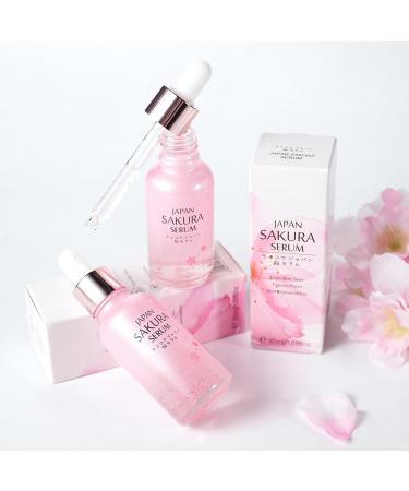 30ml Cherry Blossom Face Serum Daily Plumping Essence for Nourished Smooth Skin Pink One Size One Size Pink - Buy Online on GoSupps.com
