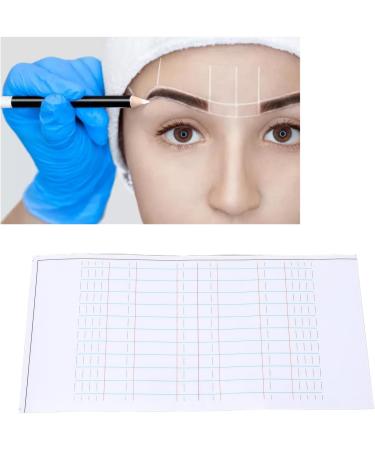 Sonew Clear Eyebrow Ruler Sticker Symmetrical Design Tool Disposable and Convenient for All Face Shapes and Sizes 132 Stickers in Total - Buy Online on GoSupps.com