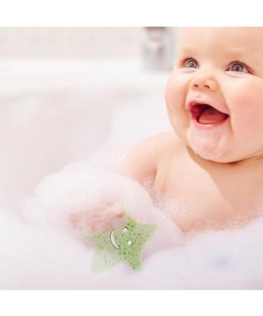 Kids Bath Sponge | Wood Pulp Sponge Soft Bath Sponges Shower Sponge Dead Skin Remover Cute Shower Brush Bath Supplies for Toddler Kids Baby Green - Buy Online on GoSupps.com