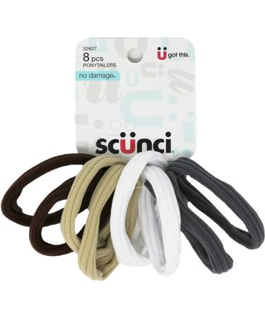 Scunci No Damage Ponytailers Hair Ties Elastics  8 pcs - Buy Online on GoSupps.com