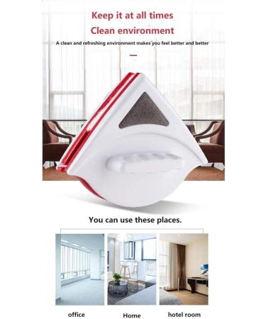 Double-Sided Magnetic Window Cleaner Super Double-Sided Glass Surface Cleaning Brush Wiper Tool Ergonomic Design Suitable for High-Rise and Window - Buy Online on GoSupps.com