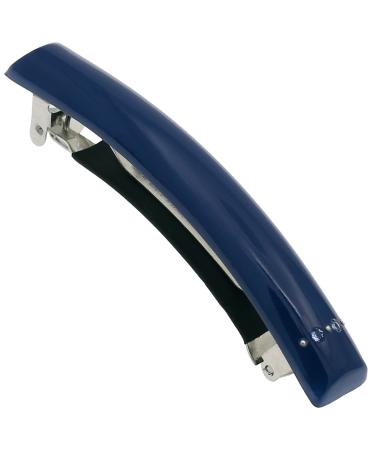 Camila Paris CP3456 French Hair Barrette Clip for Girls Dark Blue  Rubberized Metal Clasp Strong Hold Grip Hair Clips for Women  No Slip Durable and Styling Girls Hair Accessories  Made in France