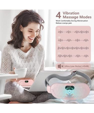Portable Heating Pad for Lower Back Pain & Menstrual Cramps Relief - 3-Speed Temperature & 4-Speed Massage Modes - Buy Online on GoSupps.com
