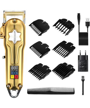 SURKER Hair Clippers Beard Trimmer for Men Professional Hair Trimmer Cordless Barbers Grooming Kit Rechargeable (Silver) - Buy Online on GoSupps.com