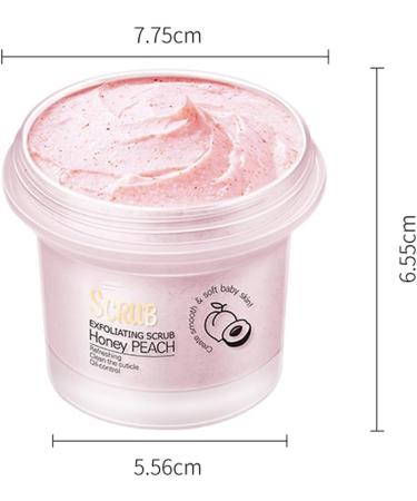Peach Brightening Exfoliating Body Scrub Smooth and Tight Peach Body Scrub Peach Body Scrub Tender and Smooth Skin for Body Hands Elbows - Buy Online on GoSupps.com