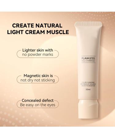 Changing Foundation for Mature Skin Color Changing Foundation 30ml Color Changing Foundation for Mature Skin Long Lasting Waterproof Moisturizing Foundation (1PCS) - Buy Online on GoSupps.com