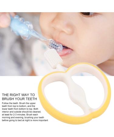 Silicone Toothbrush Training Oral Care Teeth Cleaning Brush Fruit Shape Infants Baby(yellow) - Buy Online on GoSupps.com