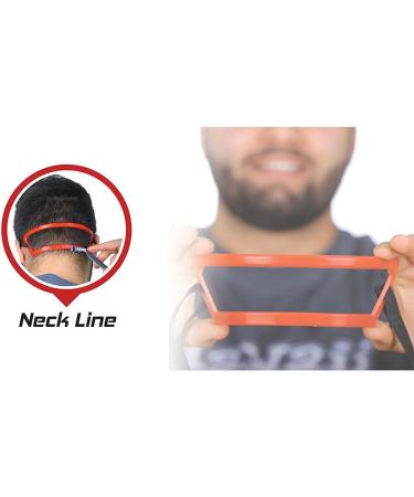 Red Neck Hair Template - Precision Hands-Free Haircut Guide for Family Neckline Shaving | Best Hair Cutting Tool - Buy Online on GoSupps.com