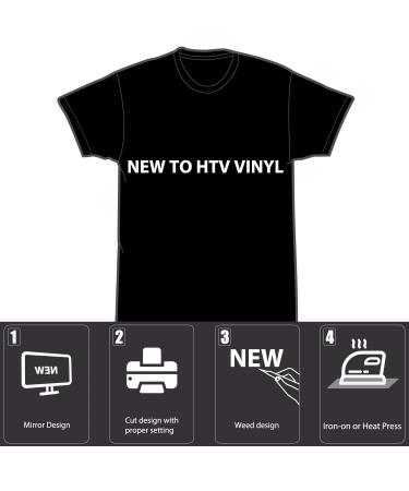 HTVRONT White Heat Transfer Vinyl Roll - 12x15ft for Cricut & Silhouette, Easy to Cut & Weed - Ideal for Shirts & DIY Projects - Buy Online on GoSupps.com