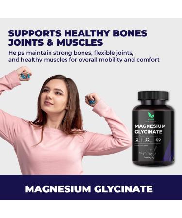Mishas Nutraceuticals Magnesium Supplement Magnesium Glycinate, Malate & Citrate 90 Capsules - Buy Online on GoSupps.com