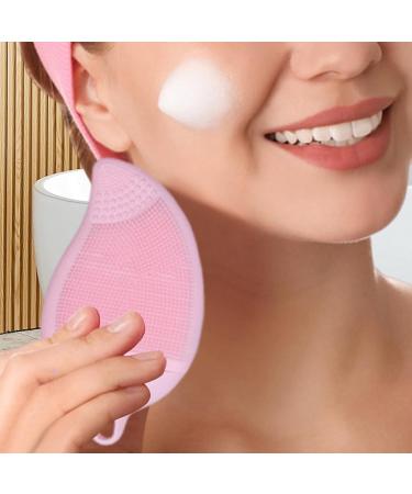Face Scrubber - Face Scrubber Kit Face Exfoliator Scrubber | Double Side Soft Silicone Facial Cleansing Brush Manual Hair Scrubber Handheld Scrubber for Deep Cleaning Skin 5.35x2.99x1.3 inches Solid Powder - Buy Online on GoSupps.com