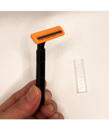 50 Pack Twin Blade Disposable Razors for Men - Portable Manual Shaving Razors for Travel & Bathing - Buy Online on GoSupps.com