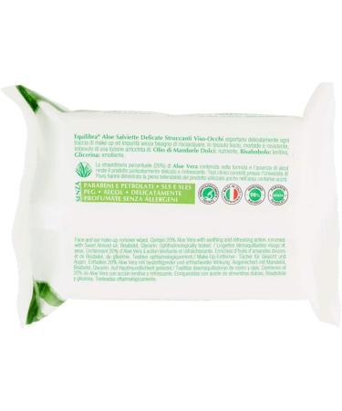 delicate make-up remover wipes for the face with aloe da 25 salviettine - Buy Online on GoSupps.com