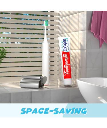 LOVEINUSA Stainless Steel Toothpaste Squeezer Tube Roller Set - 3PCS Rotate Dispenser for Creams, Ointments, Gels - Tube Wringer Holder Stand for Cosmetics, Glue Tubes - Buy Online on GoSupps.com