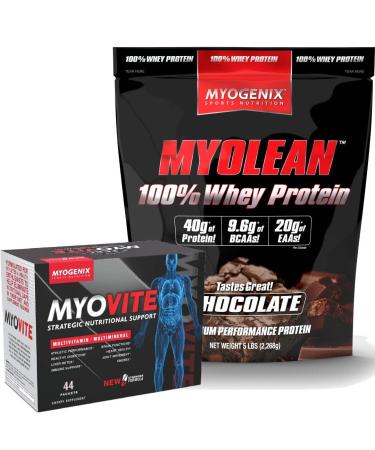 Myogenix Myovite Multivitamin & Myolean Whey Protein Bundle Complete Daily Nutrition & Wellness Support