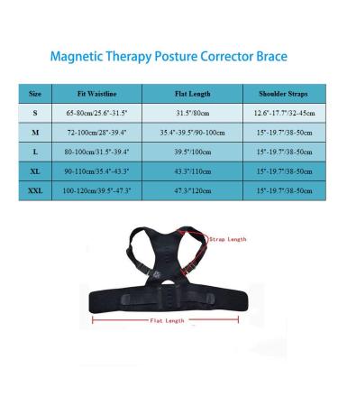 Magnetic Back Support Posture Corrector 10 Magnets Adjustable Straps Breathable Mesh Enhance Comfort & Alignment - Buy Online on GoSupps.com