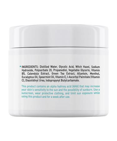 35% Glycolic Acid Peel Pads Exfoliating Face & Body Wipes with B5 & Tea Tree Oil for Pore Minimizing & Even Skin Tone - 1Pcs 2.82oz - Buy Online on GoSupps.com