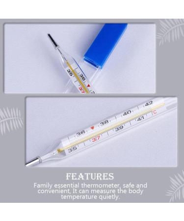 Healeved 2Pcs Glass Oral and Axillary Thermometer Set - Fast and Accurate Reading 94-108 F - Armpit Temperature Monitor - Buy Online on GoSupps.com