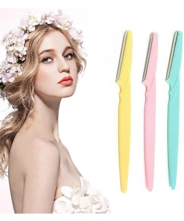 Nfegsiya 10pcs Eyebrow Razor Trimmer Set - Women's Face & Bikini Hair Remover Makeup Tools - Pink - Buy Online on GoSupps.com