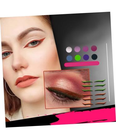 OHPHCALL Makeup Brishes 6Pcs Eyeliner glitter stickers makeup tape double eyelid tape Double Eyelid Strips cosmetics eyelash - Buy Online on GoSupps.com