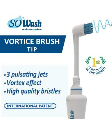 SoWash Trio Water Flosser | Non-Electric Dental Irrigator | Connects to Faucet | Vortice Tips Included | Italian Quality | International Shipping - Buy Online on GoSupps.com