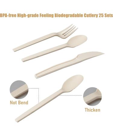 350PCS White and Gold Party Supplies Severs 50 Disposable Party Dinnerware Natural Biodegradable Forks Knives Spoons and Golden Dot Paper Plates White Napkins Cups for Baby Shower Birthday Wedding - Buy Online on GoSupps.com