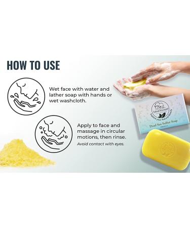 Natural Elephant Dead Sea Sulfur Soap with Aloe Vera 4.4 oz - Pack of 1 - Buy Online on GoSupps.com