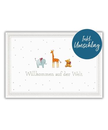Vulli 616400 Sophie La Girafe Gift Set | Birth Cards for Girls | Birthday Cards with Animal Motif - 11 Bundle with 'Small Animals' Greeting Card - Buy Online on GoSupps.com