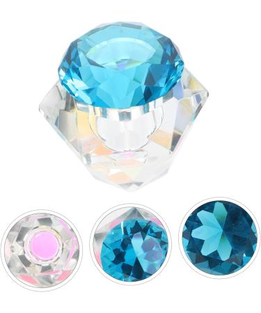 POPETPOP 2 Pcs Nail Art Crystal Cup Nail Powder Mixing Cups Crystal Dappen Dish Cups Glass Cup for Nail Liquid Clear Tumblers Acrylic Powder Bowl Diamonds With Cover Cup Bowl White Crystal 5.5x5.5cmx2pcs Bluex2pcs - Buy Online on GoSupps.com