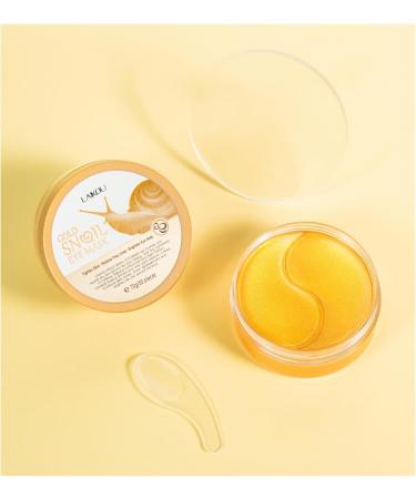 Snail Eye Patches 50 Pieces Moisturizing Golden Eye Masks Skin Care for Dark Circles Puffy Eyes Eye Bags Under Eyes with Caffeine & Hyaluronic Acid - Buy Online on GoSupps.com