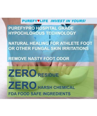 PUREFY Athlete Foot Spray 4oz 2pk - Natural Healing, Odor Removal, No Residue | Purefypro Dermal Technology | Safe for All - Buy Online on GoSupps.com